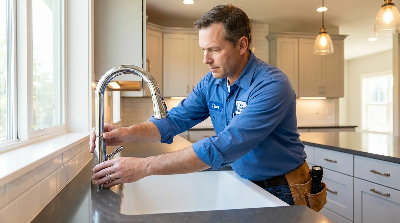 Kitchen faucet installation by Johns Plumbing LLC in Camarillo