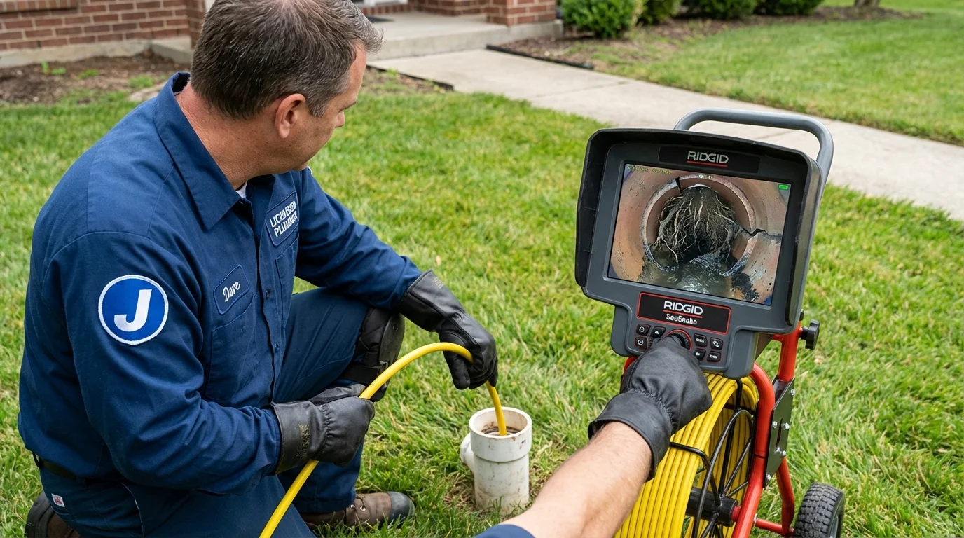 Sewer camera inspection being performed by Johns Plumbing LLC in Camarillo